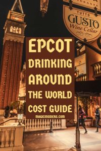 Epcot Drinking Around the World Cost Guide - Disney Tips