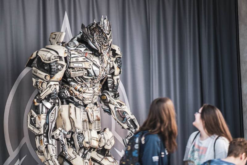 Megatron character meet and greet at Universal Studios Orlando.